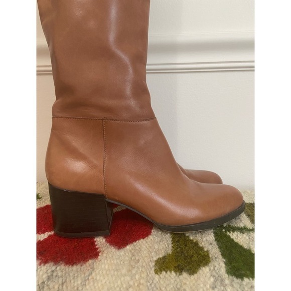 Sam Edelman Joelle Boots mid brown  knee high size 7.5 - Picture 3 of 13